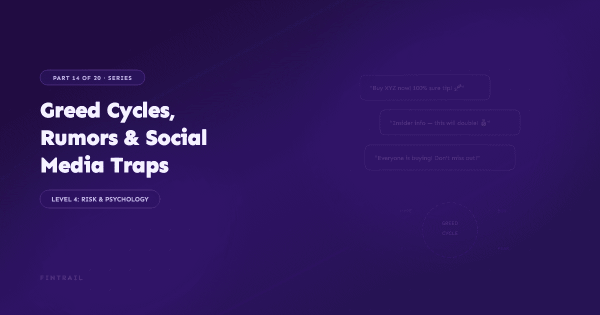 Social media feeds illustration showing stock tips, rumors, and greed cycle patterns in Bangladesh