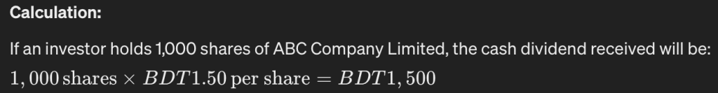 What is Cash Dividend